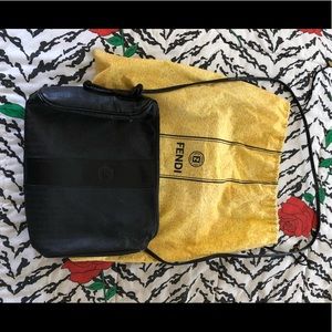Vintage Fendi black handbag